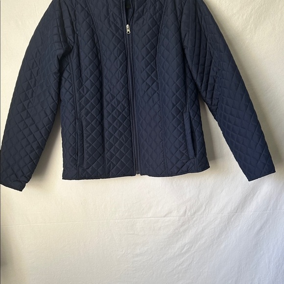 Kim Roqers Dark Blue Quilted Jacket Size Large - Picture 3 of 13
